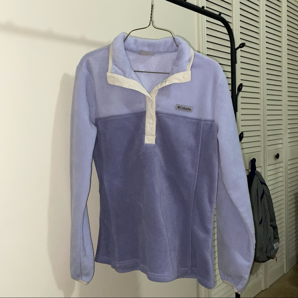 lavender Columbia fleece pullover 💜
